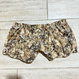 Social Scene Low Rise Camo Bow boxer shorts loungewear Sz M cotton Y2K Style
